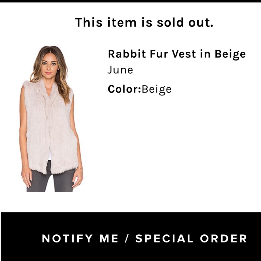 June rabbit fur vest